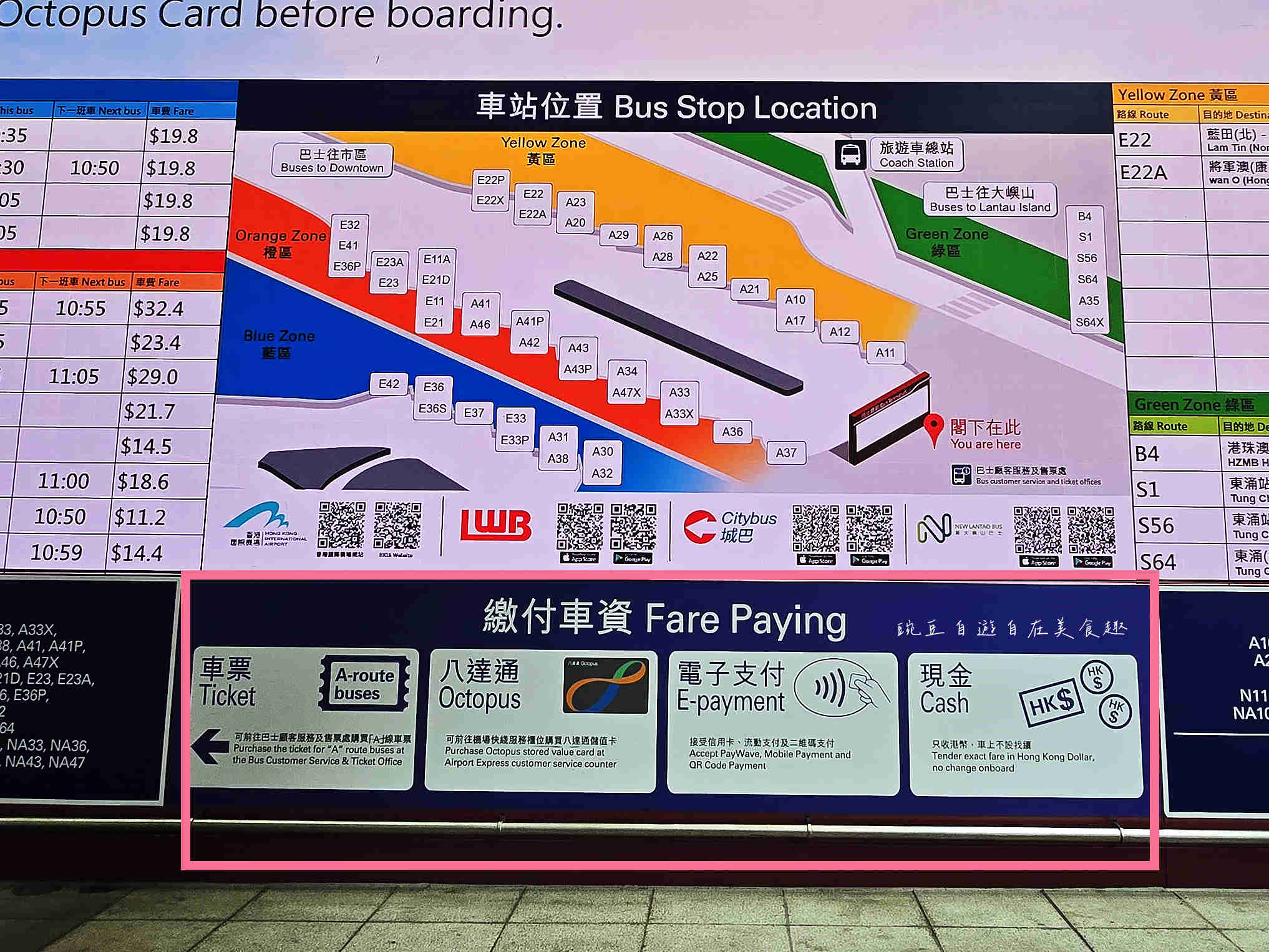 香港機場交通巴士八達通完全攻略: 機場出關搭乘保母教學 省錢又方便交通指南 - 第4張圖